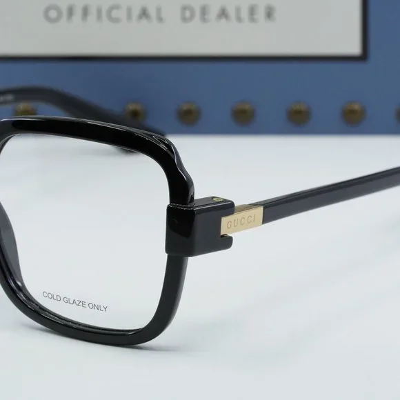 FINAL PRICE NEW GUCCI GG1433O 001 BLACK EYEGLASSES